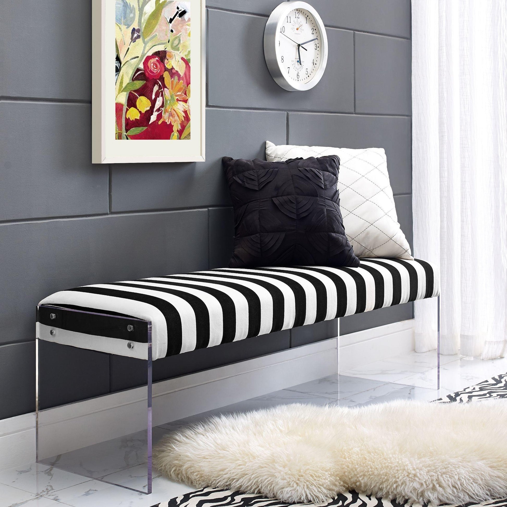 – Furniture Upholstered TOV Envy Bench