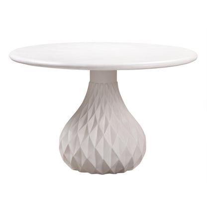 Tulum 47" Ivory Concrete Indoor / OutdoorRound Dining Table - Default Title - Image 2
