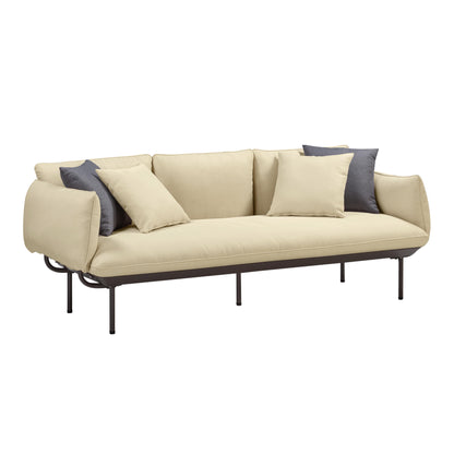 Katti 85" Outdoor Sofa - Beige - Image 1