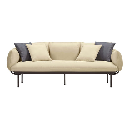 Katti 85" Outdoor Sofa - Beige - Image 2