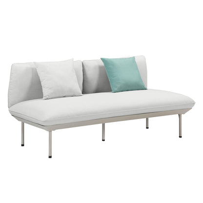Katti 65.5" Outdoor Loveseat - Light Grey - Image 1