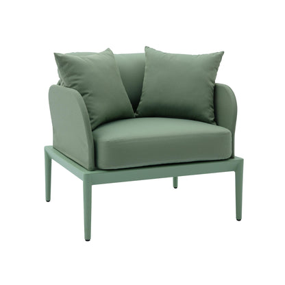 Kapri Outdoor Accent Chair - Moss Green - Image 1