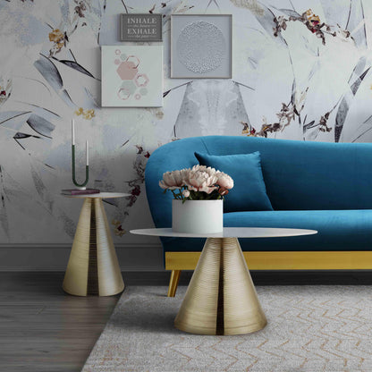 Tempo 30" Marble Round Coffee Table - Default Title - Image 1
