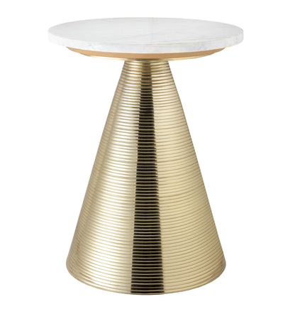 Tempo Marble Round Side Table - Default Title - Image 2
