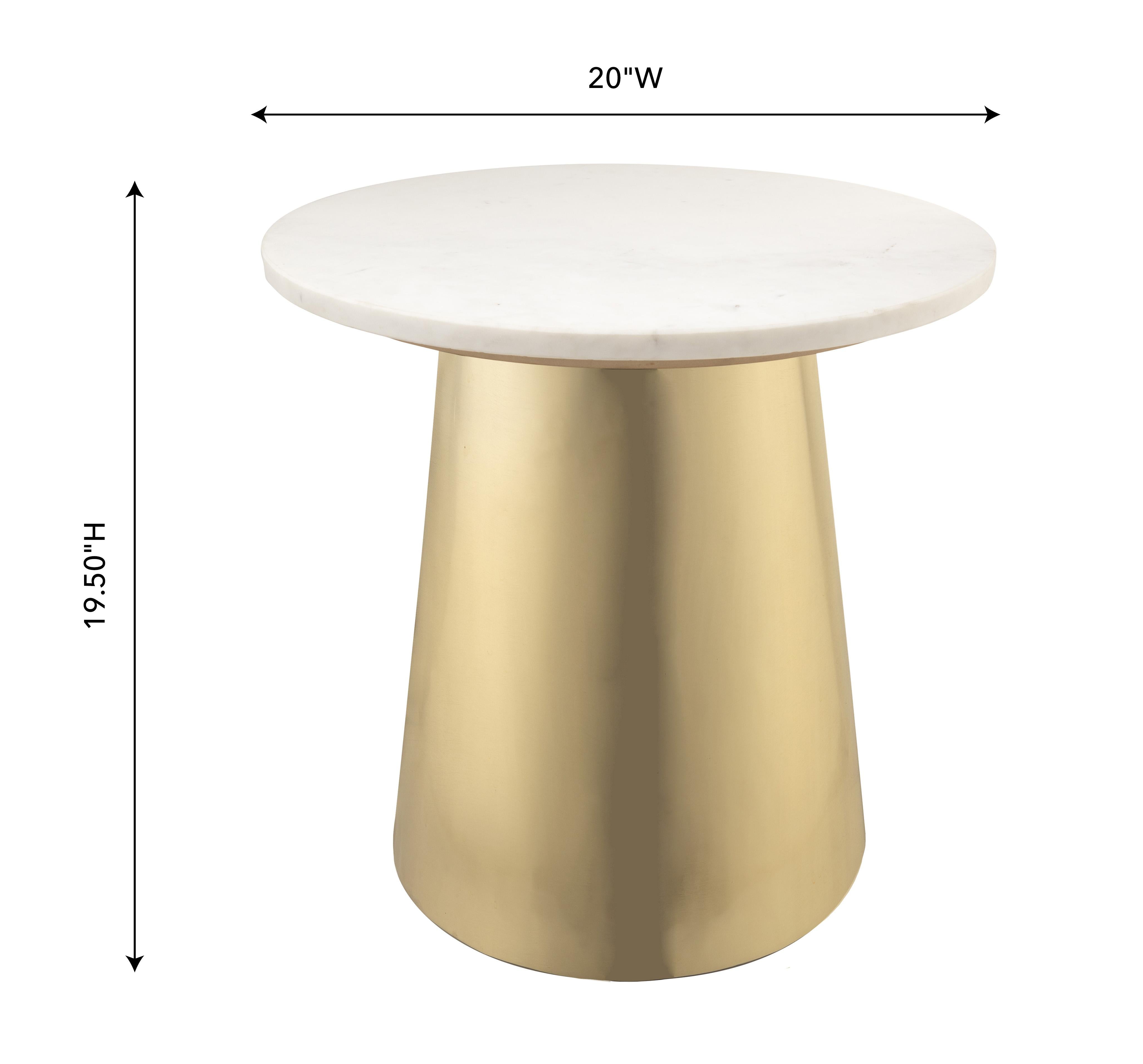 Camilla Marble Side Table By Inspire Me! Home Decor