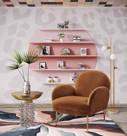 Bubble Glass and Brass Side Table - Default Title - Image 1