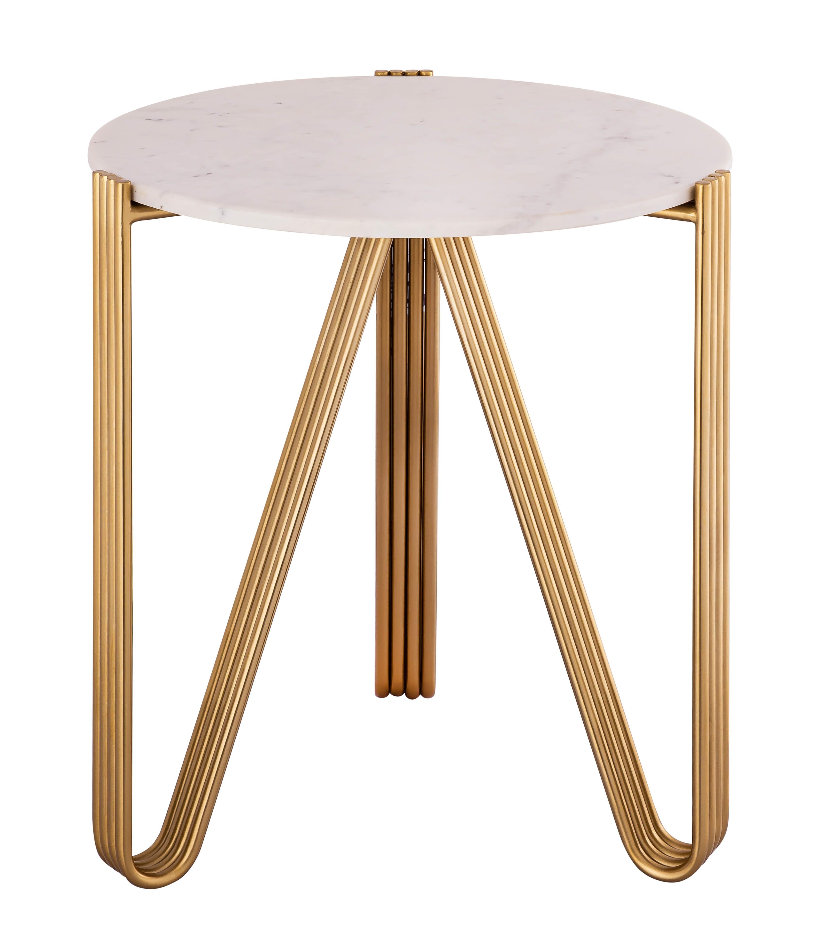 栃の木sidetable Aya Marble Side Table By Inspire Me! Home Decor – TOV Furniture