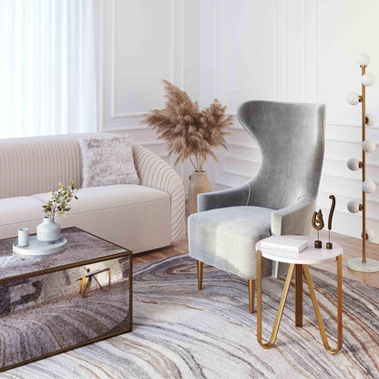 Aya Marble Side Table by Inspire Me! Home Decor - Default Title - Image 1
