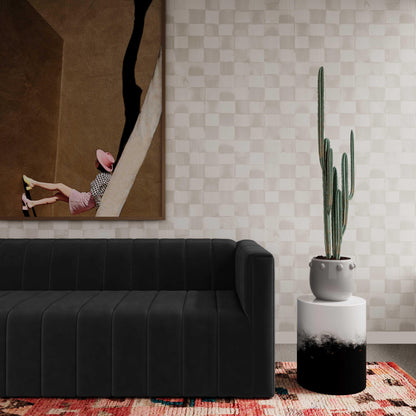 Matra Black and White Side Table - Default Title - Image 1