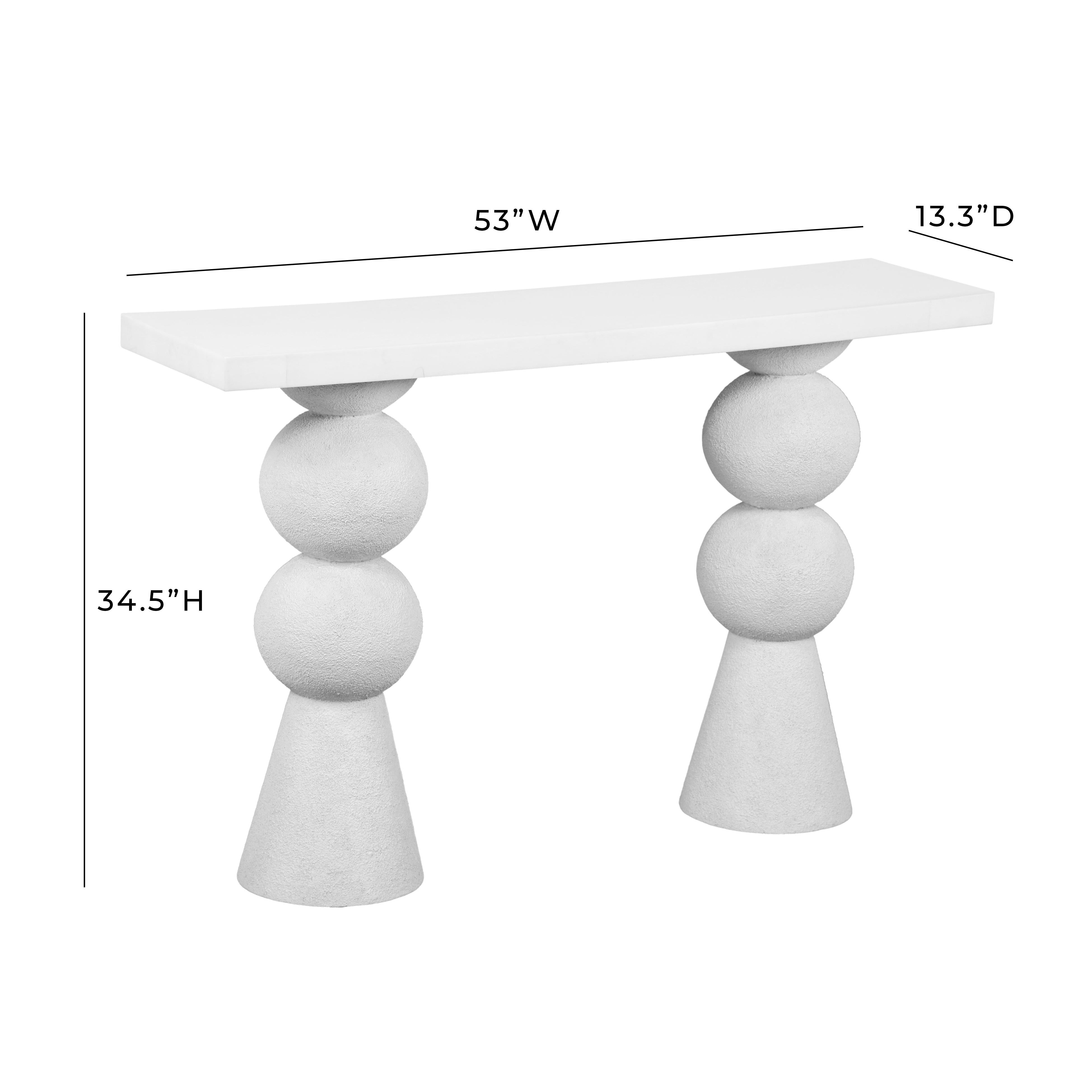 Lupita White Console Table – TOV Furniture