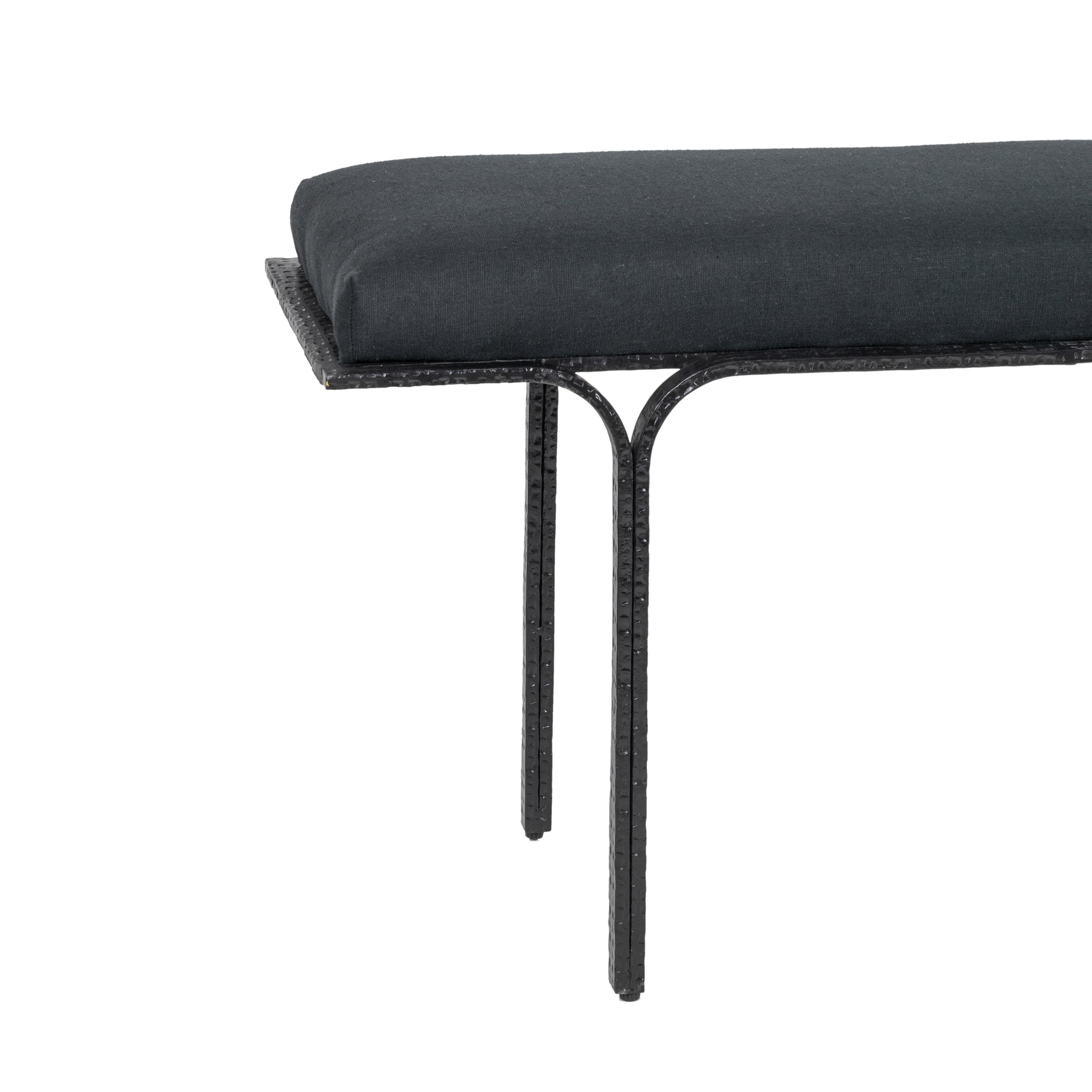 Bryn Black Bench – TOV Furniture