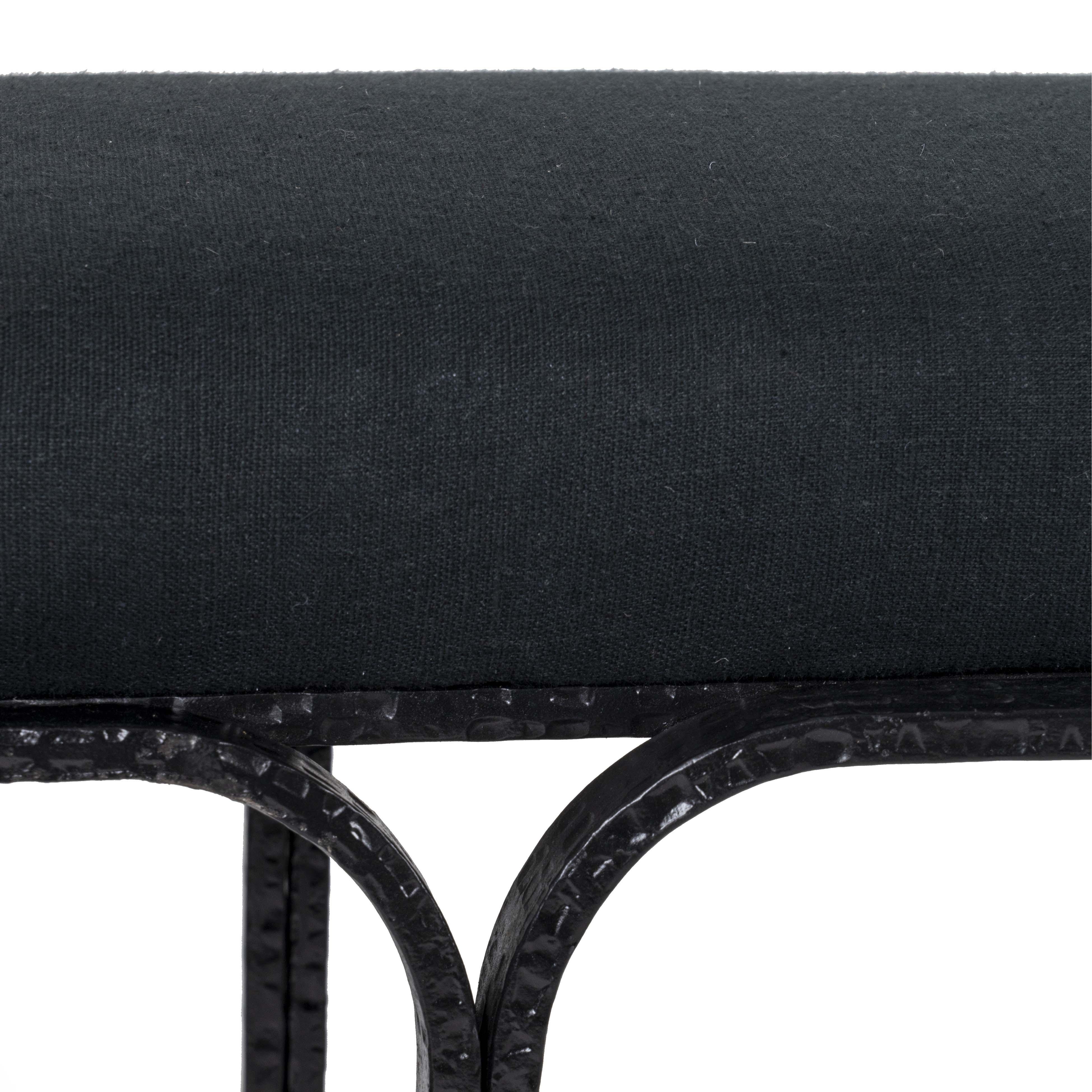 Bryn Black Bench – TOV Furniture