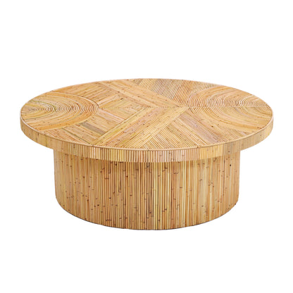 Acadia 47" Rattan Coffee Table - Default Title - Image 2