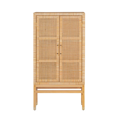 Amara Woven Rattan Cabinet - Image 1