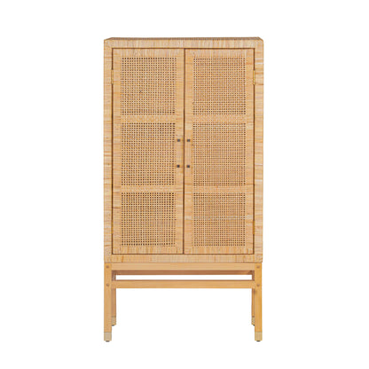 Amara Woven Rattan Cabinet - Natural - Image 1