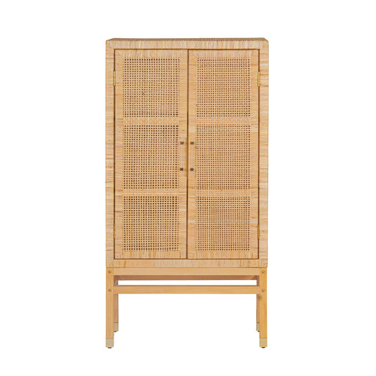 Amara Woven Rattan Cabinet - Image 1