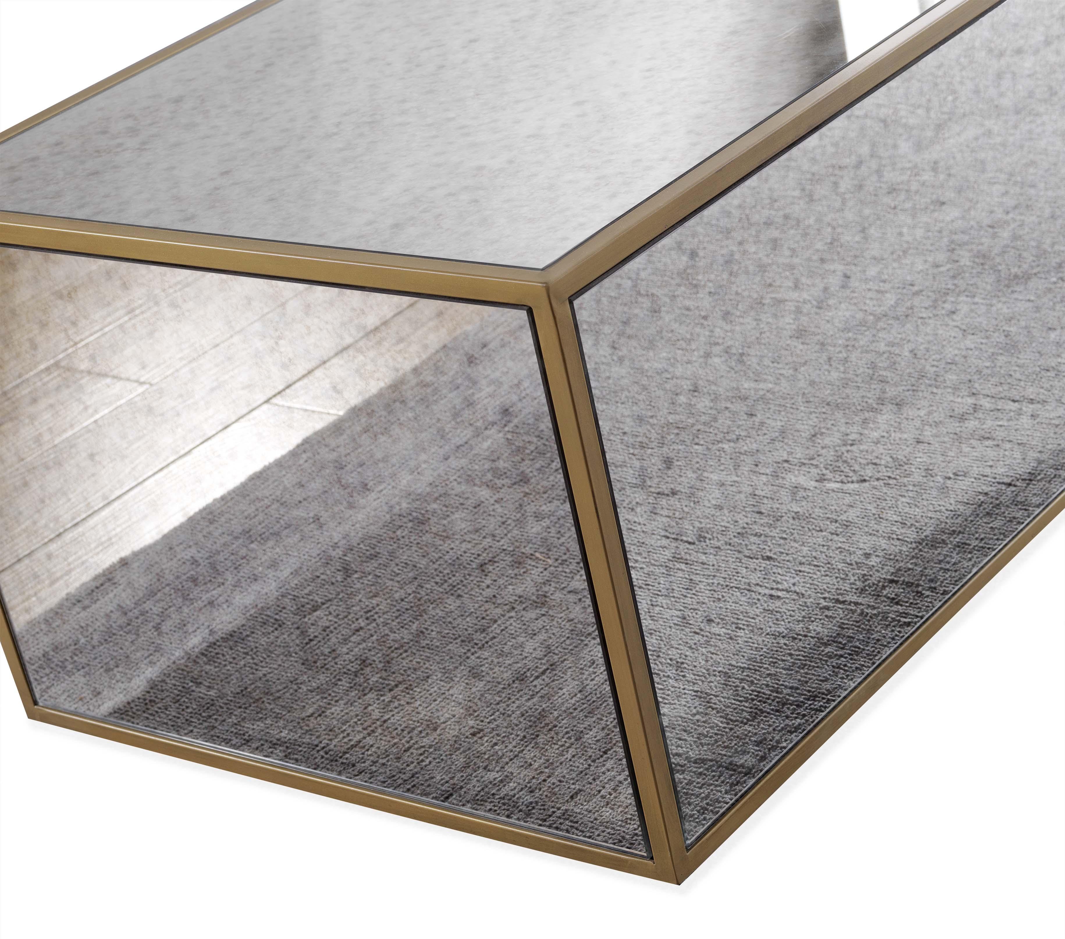 Tov furniture lana mirrored shop coffee table