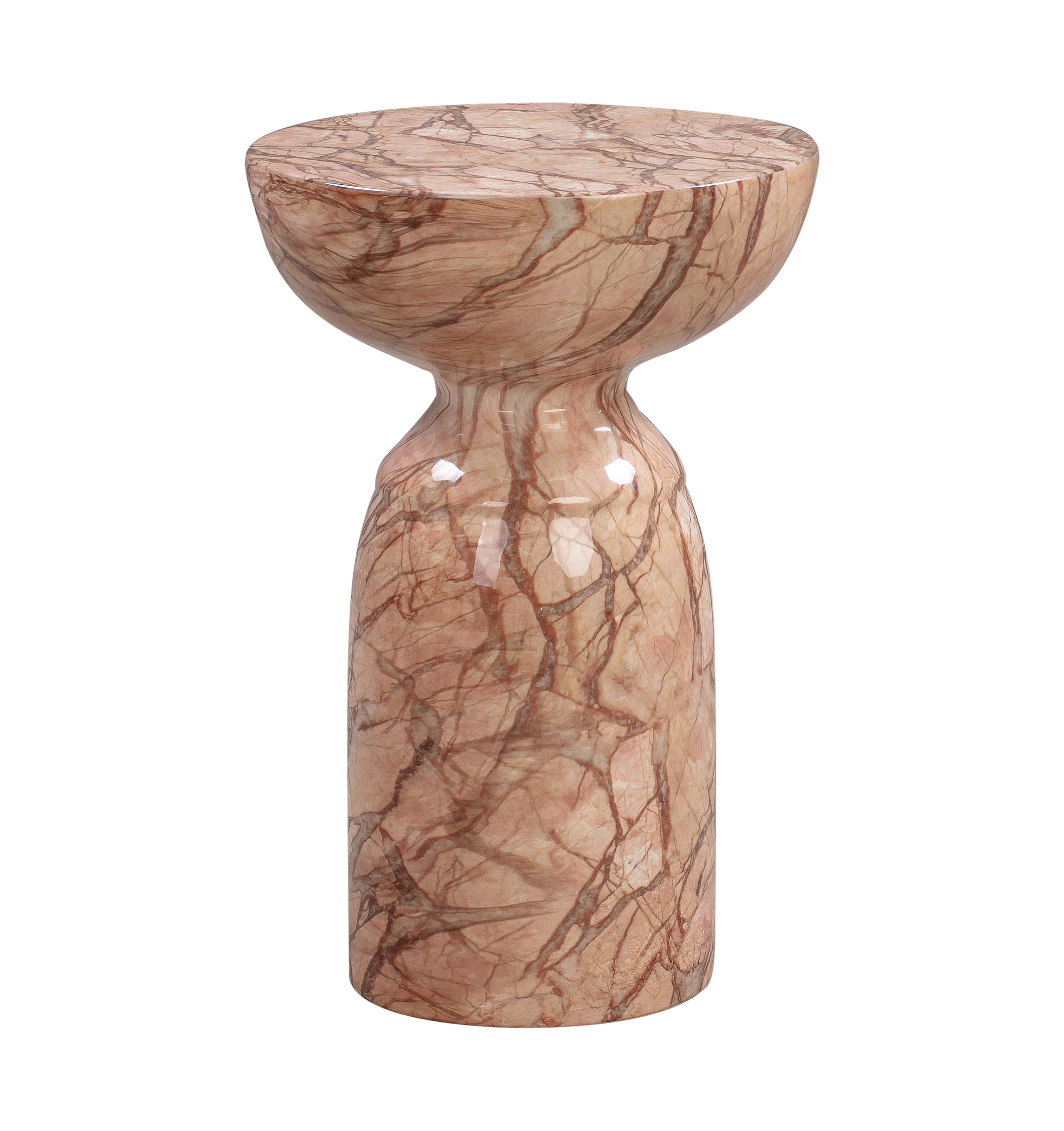 immaterealイマテリアル all ポンチョ deresデレス Rue Faux Marble Indoor / Outdoor Round Side Table | TOV Furniture