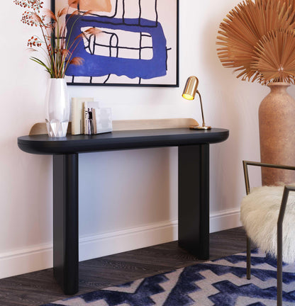 Braden 48" Desk/Console Table - Black - Image 1