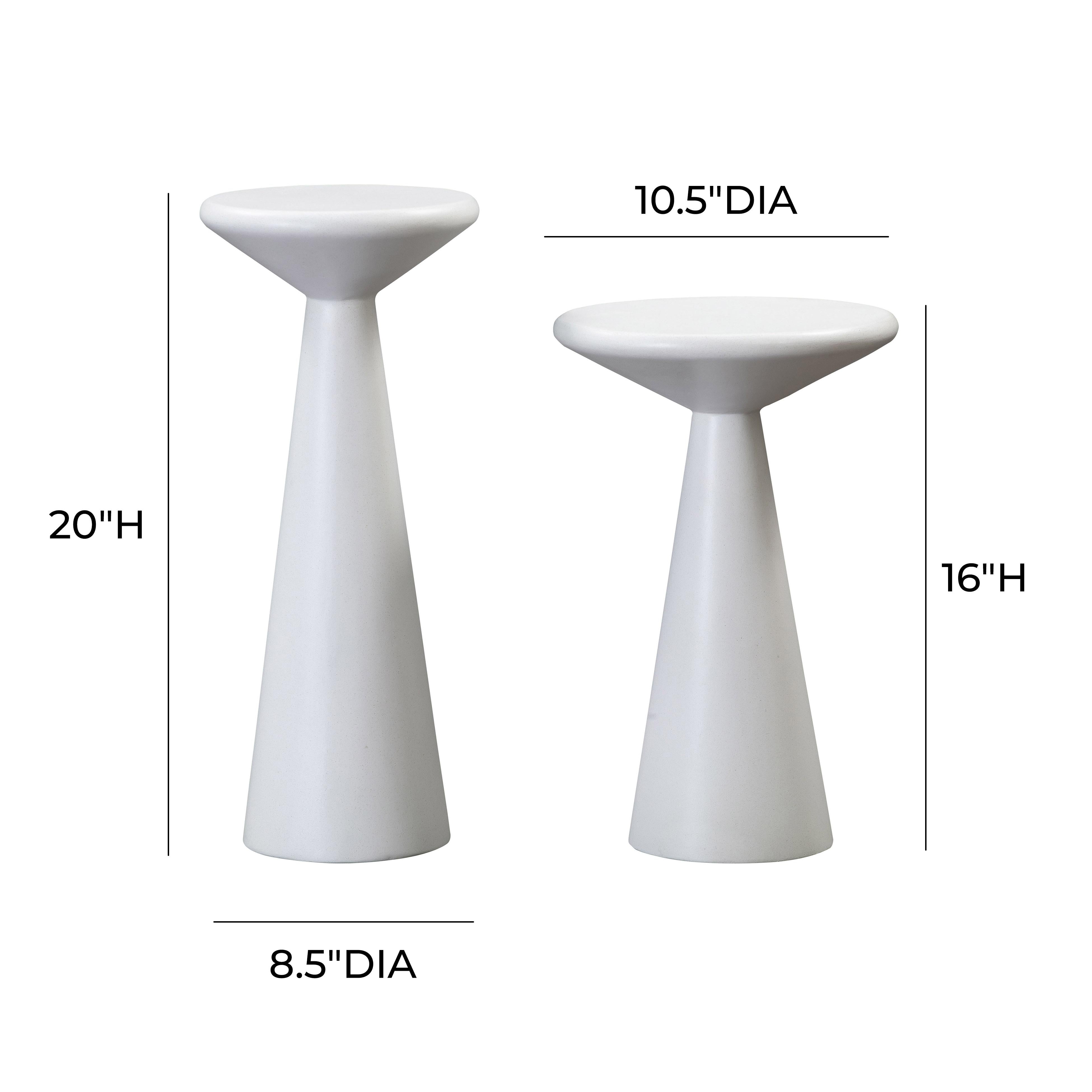 Gianna Concrete Accent Tables - Set of 2 – TOV Furniture