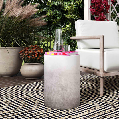Sarana Ombre Concrete Accent Stool - Default Title - Image 1