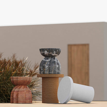 Darcy Concrete Indoor/Outdoor Side Table - White - Image 1
