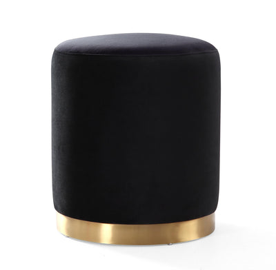 Opal Performance Velvet Ottoman - Image 1