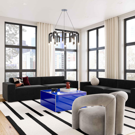 Havana 35" Glass Square Coffee Table - Image 2