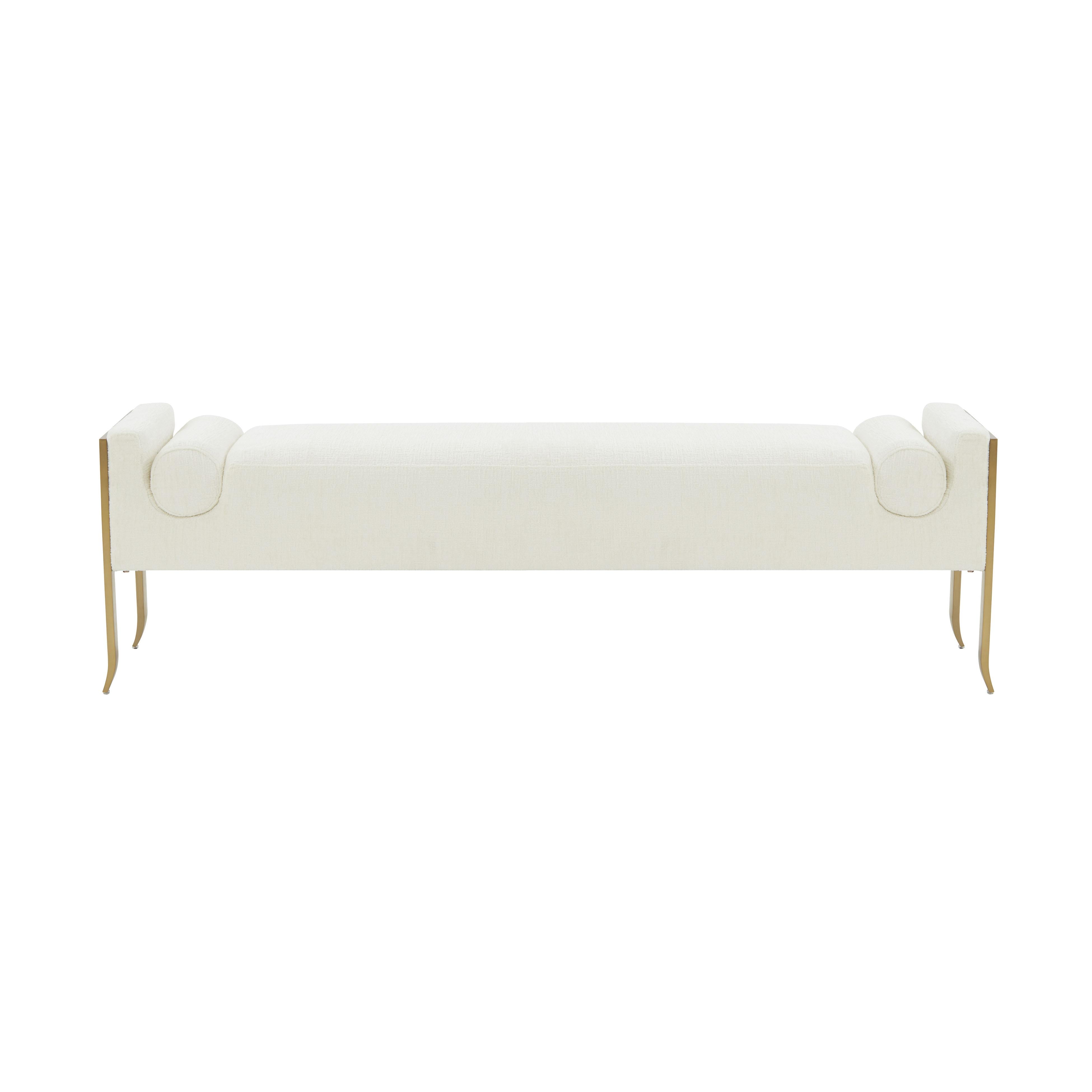 Ines Textured Velvet Bench – TOV Furniture