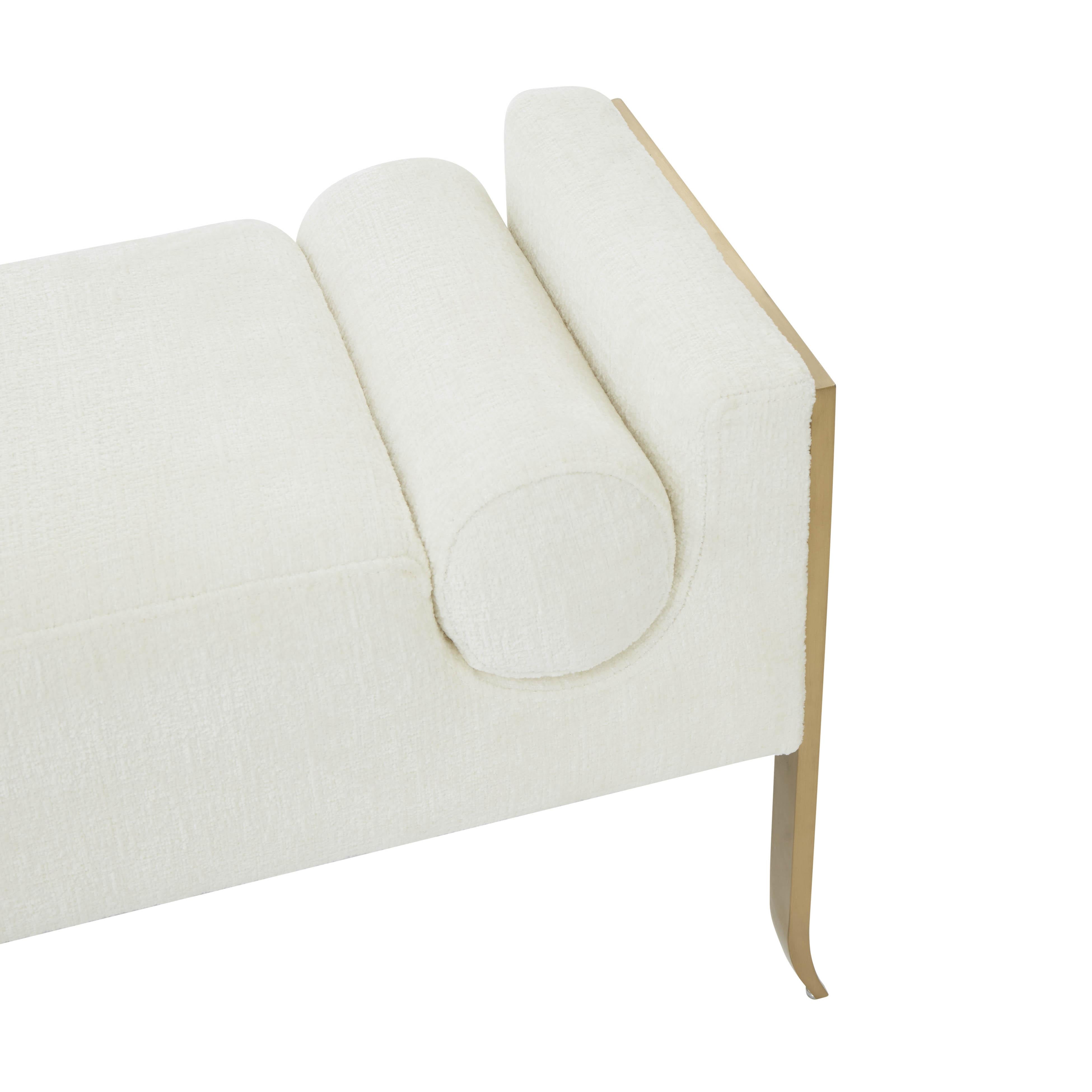 Ines Textured Velvet Bench – TOV Furniture