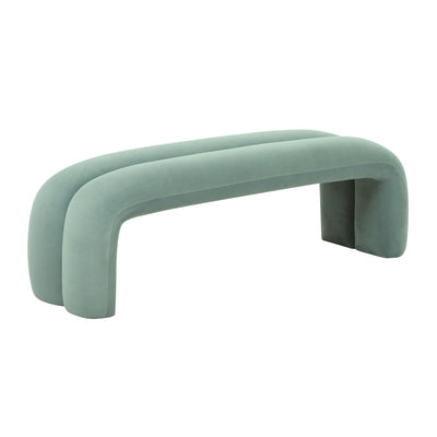 Leigh 56" Performance Velvet Channeled Bench - Image 1