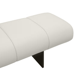 Karol Cream Vegan Leather Bench – TOV Furniture