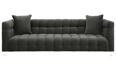 Bea 91" Performance Velvet Tufted Sofa - Image 1