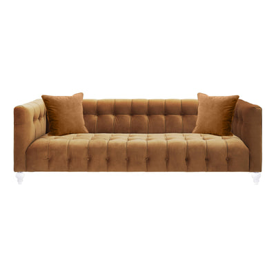 Bea 91" Performance Velvet Tufted Sofa - Image 1