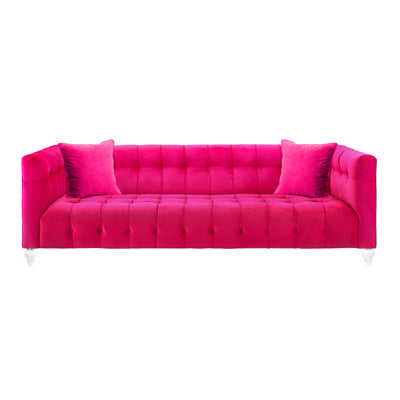 Bea 91" Performance Velvet Tufted Sofa - Image 1