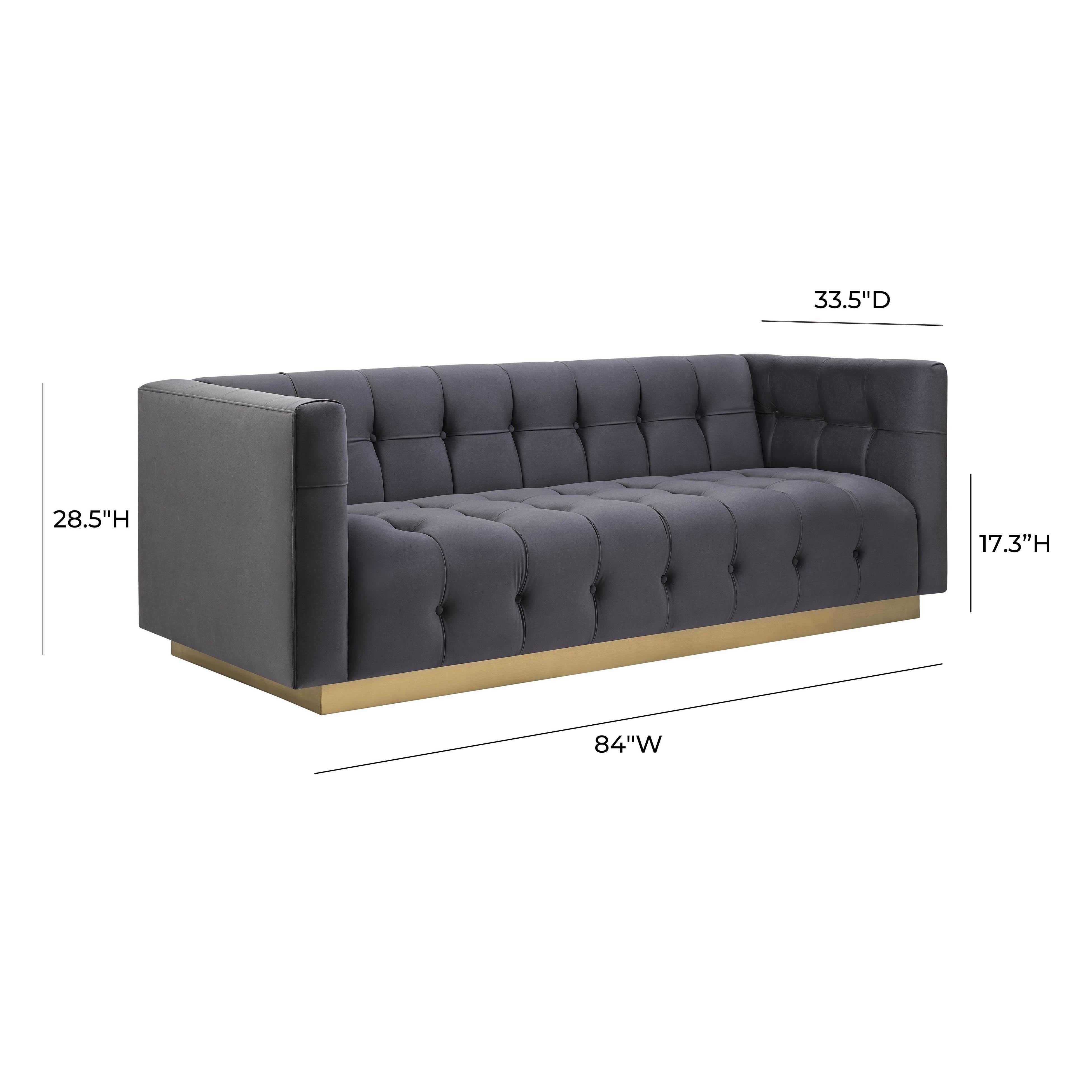 Tov furniture deals aviator velvet sofa