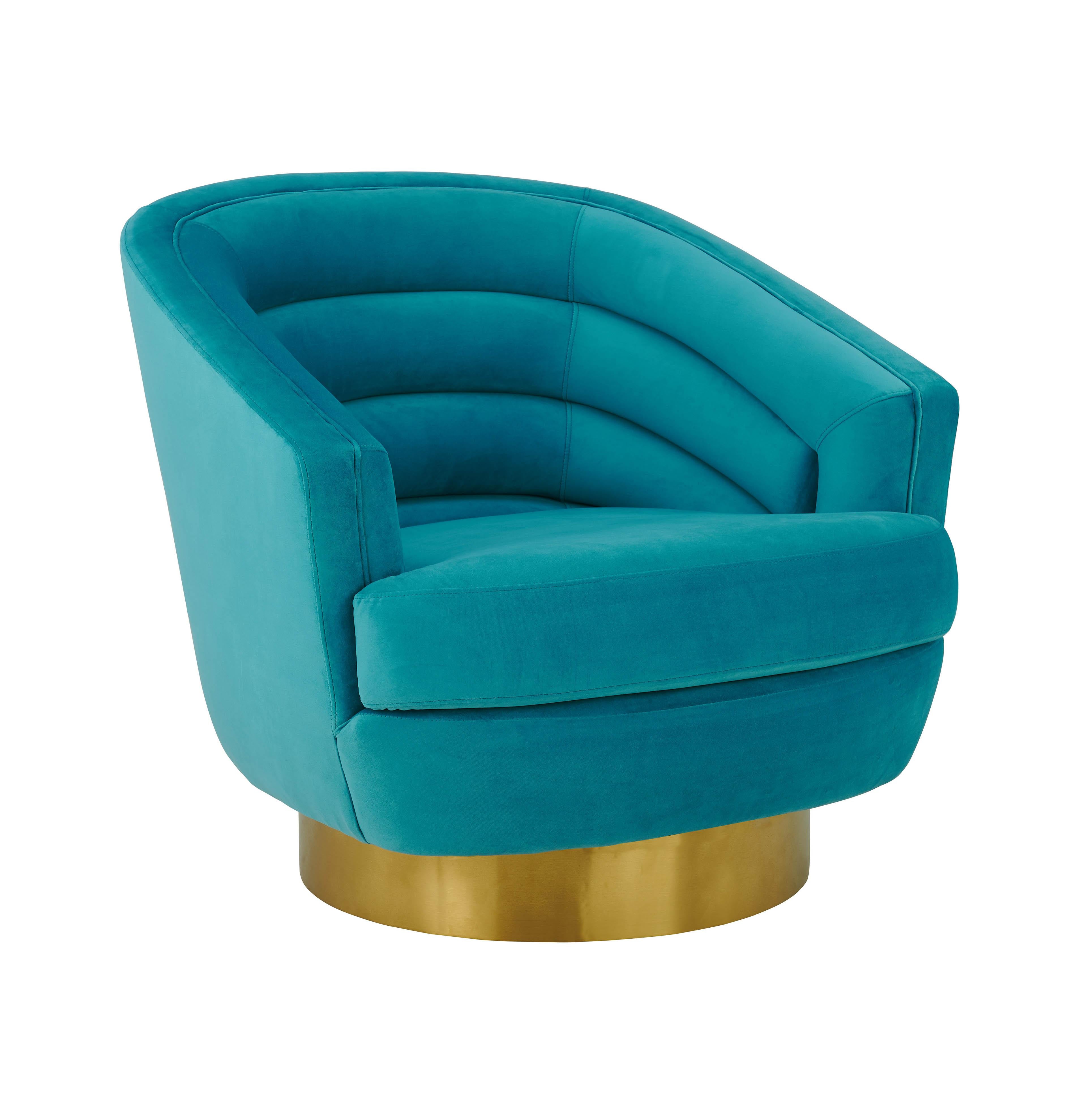 Canyon cream velvet swivel chair new arrivals