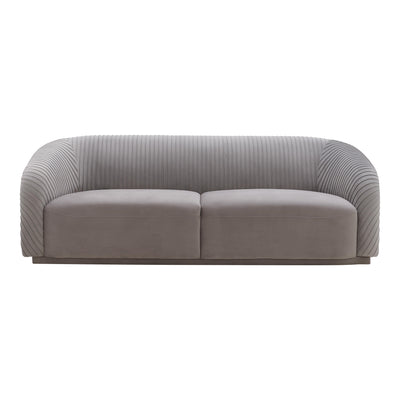 Yara 90.6" Pleated Performance Velvet Sofa by Inspire Me! Home Decor - Image 1