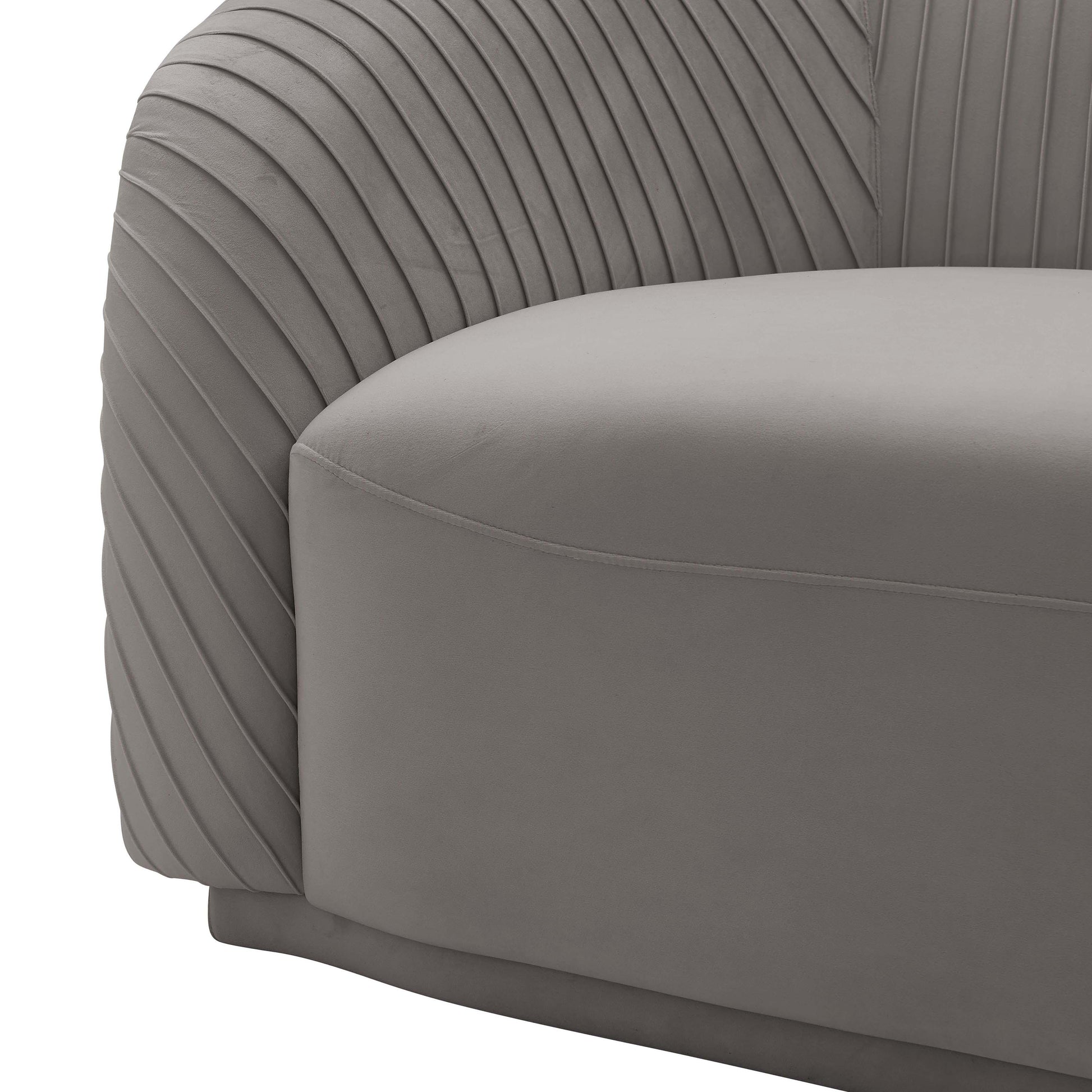 Velvet Inspire Furniture Yara Decor – TOV Pleated Home Sofa by Me!