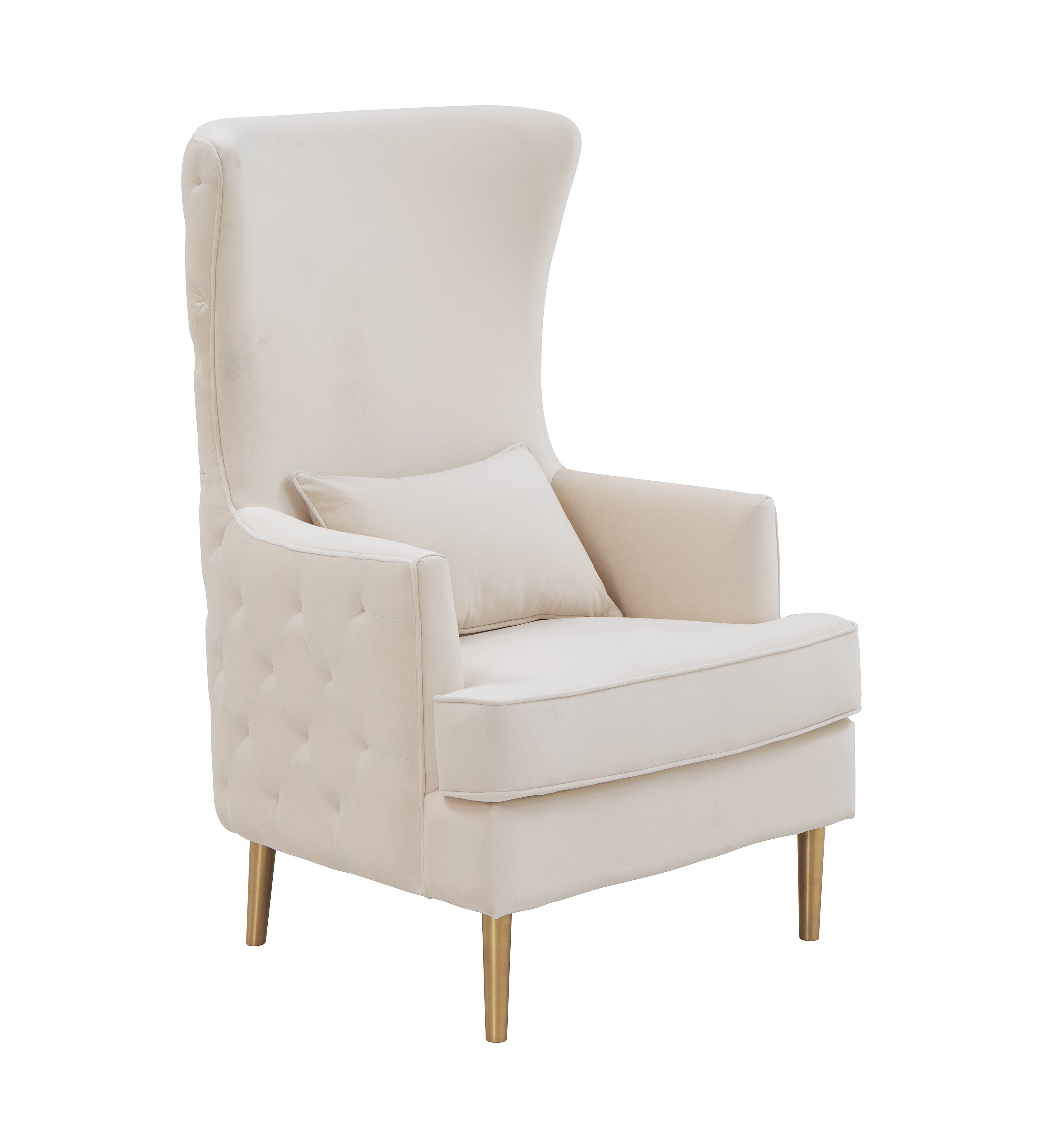 Tall back 2024 velvet chair