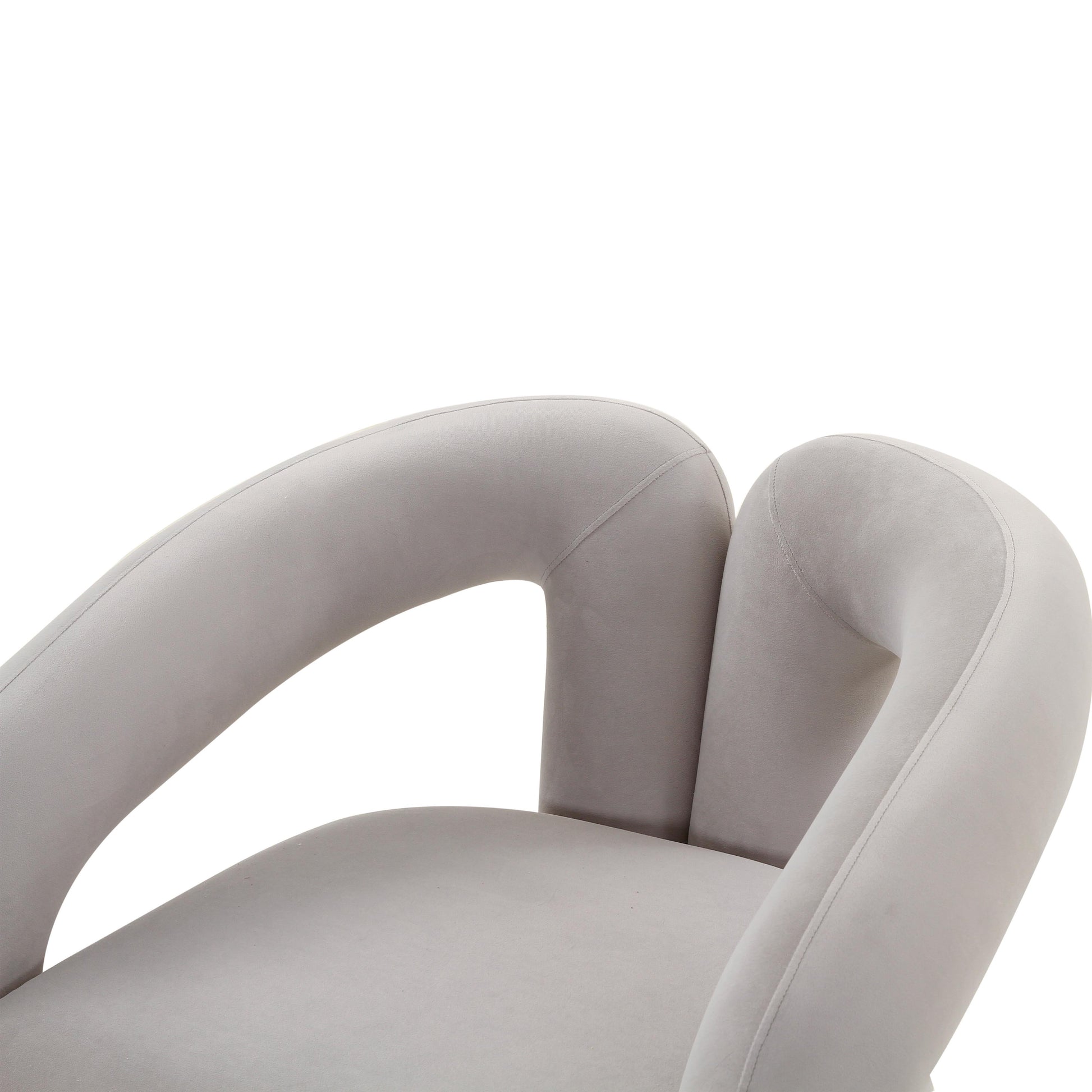 Jenn Grey Velvet Accent – Chair Furniture TOV