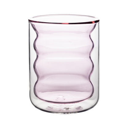 Waves Water Glass - Set of 4 - Blush - Image 1