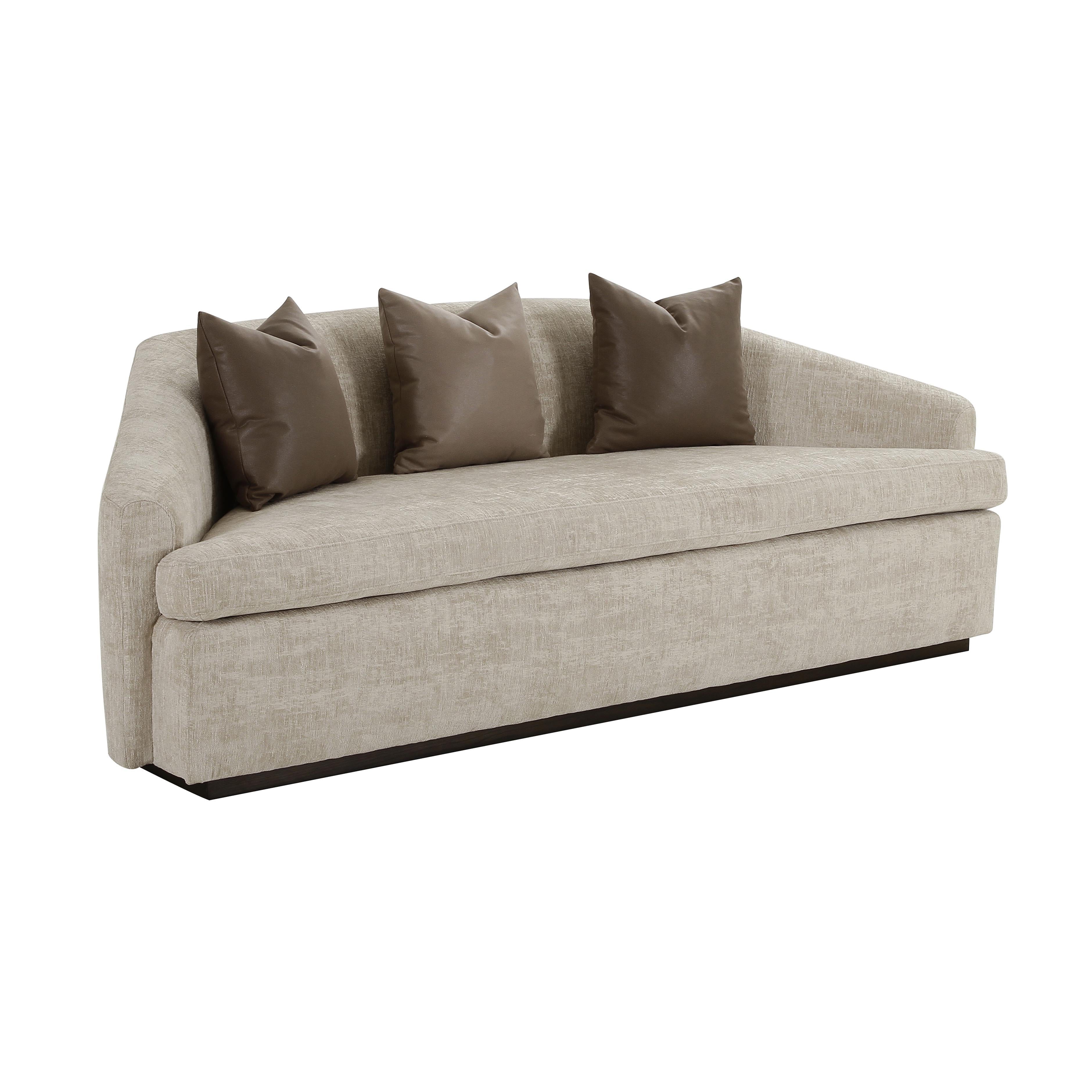 Velvet skirted outlet sofa